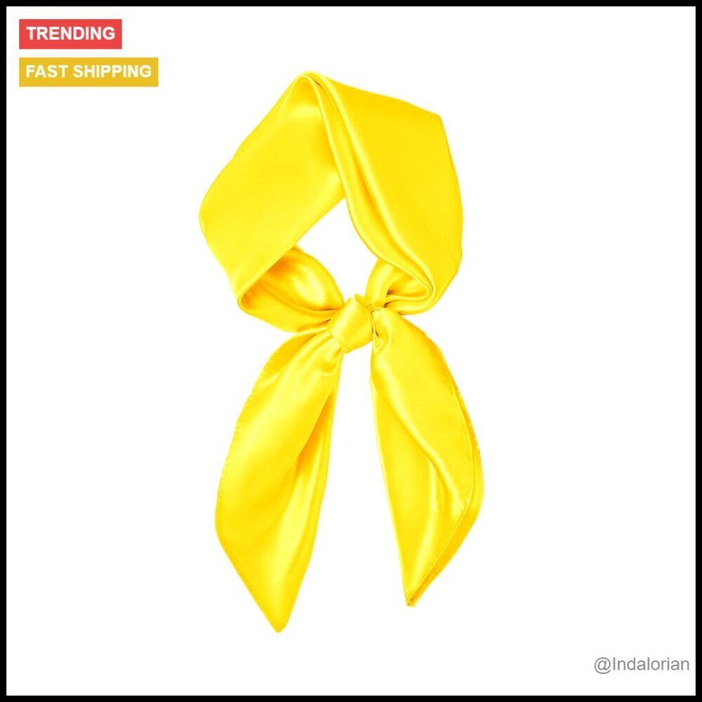 Satin Scarf Elegant Lightweight Silk Hair Accessory Versatile Party Wear